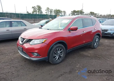 2016 Nissan Rogue Sl из США, поврежденный, VIN 5N1AT2MV4GC756352